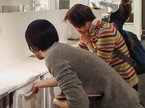 ショールームでの一コマ