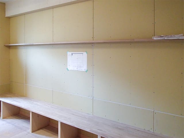 リビング収納の造作