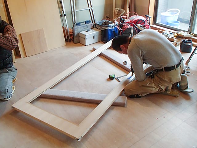 間仕切りを造作