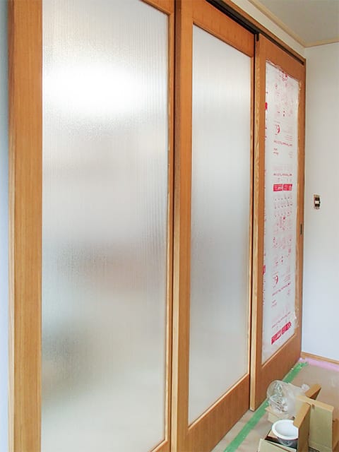 間仕切りの完成