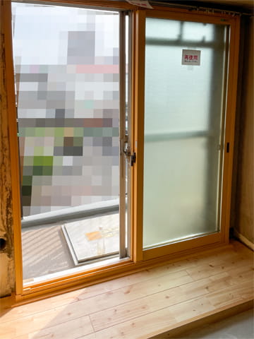 和室のインナーサッシ