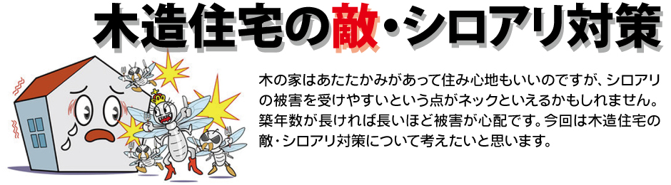 木造住宅の敵 シロアリ対策